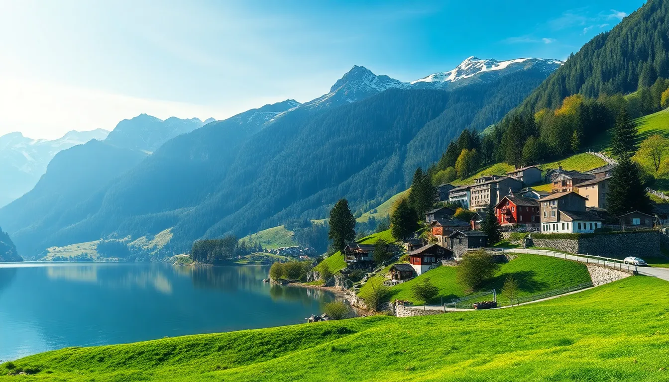 다채로운 세계 축제를 즐기는 사람들