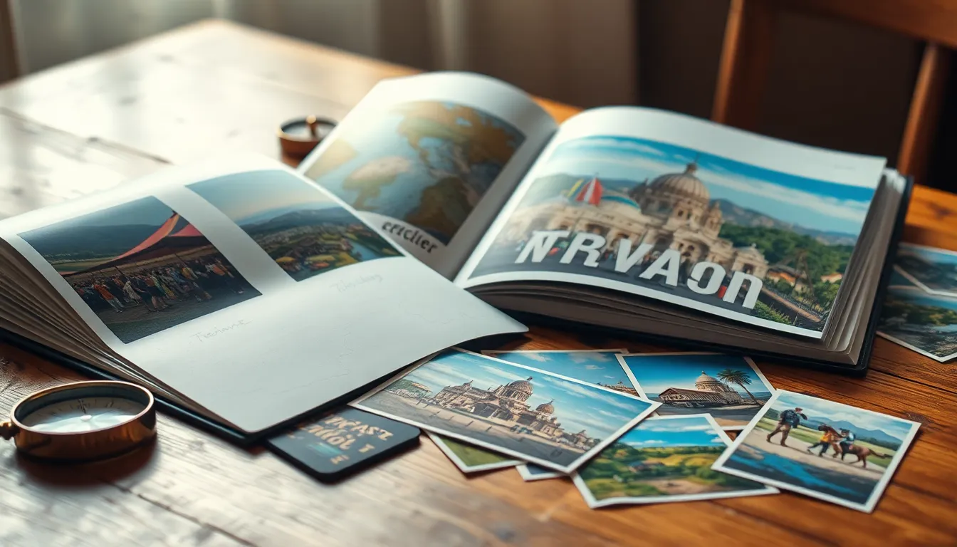 세계 각지의 아름다운 풍경과 랜드마크를 담은 콜라주 이미지