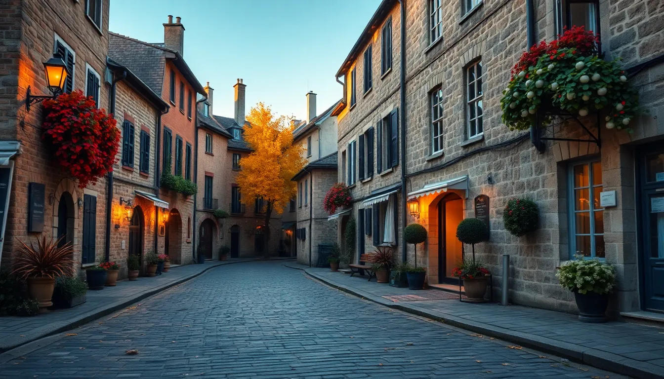 아름다운 벚꽃 길을 걷는 사람들